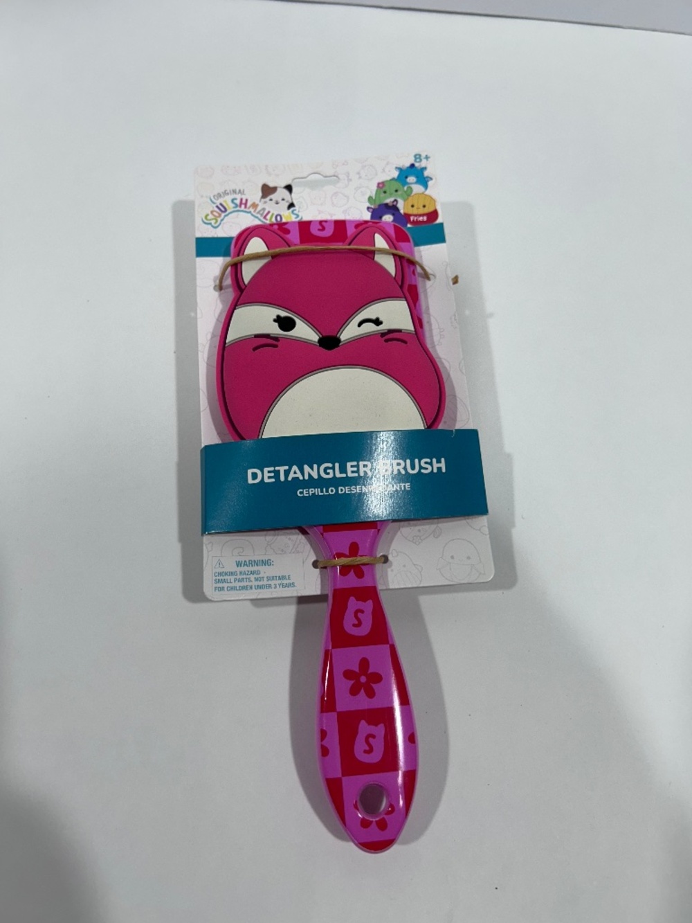 NEW Collectible Squishmallows Detangler Hair Brush "Fifi the Fox" -(Bright Pink)